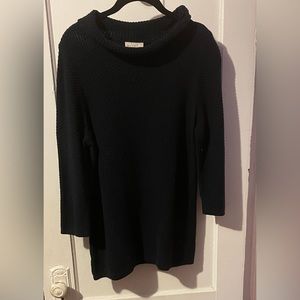 Black Cowl Neck Sweater